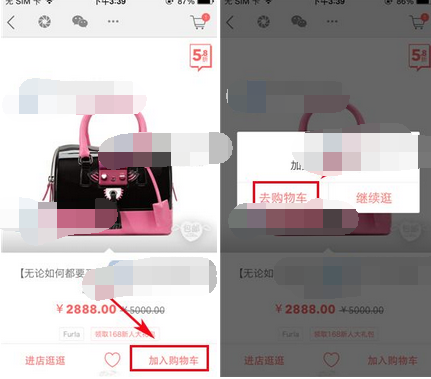 在美丽说HIGO里进行下单的操作流程