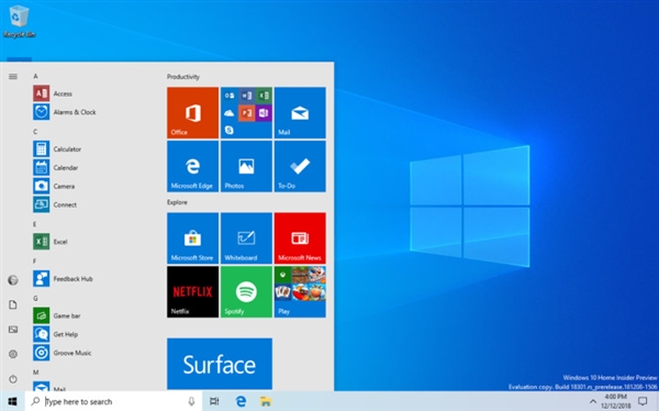 Win 10 19H1新预览版Build 18305正式上线！