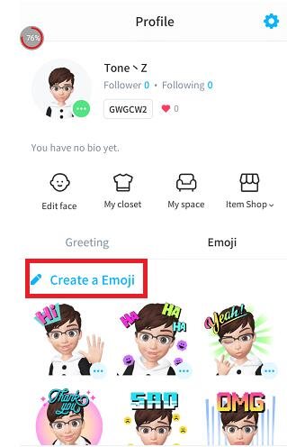 zepeto制作表情包的操作流程