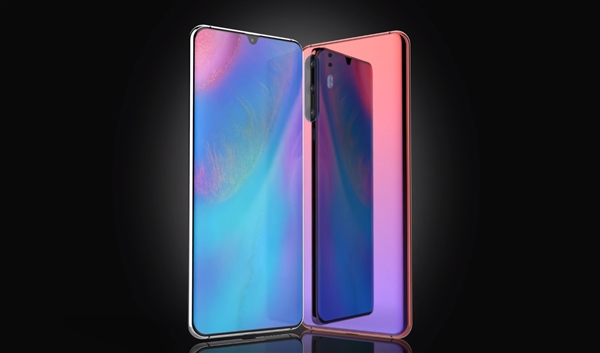华为P30/P30 Pro概念图露面:水滴屏,双曲面