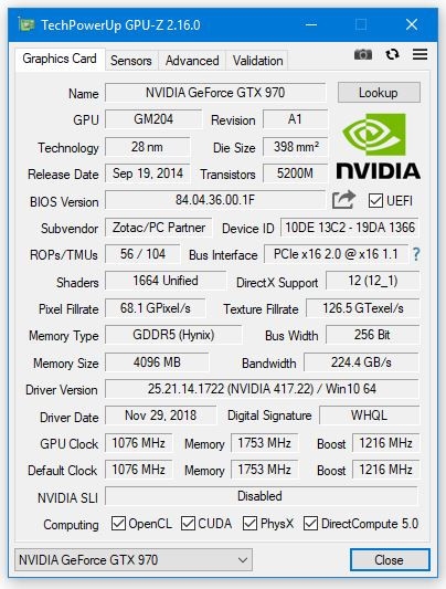 GPU-Z v2.16.0正式上线:支持了一些新的硬件