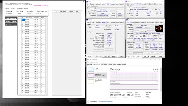 芝奇发布高端内存套装DDR4-3466 32GB