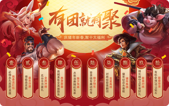 《王者荣耀》2019除夕登录礼包分享