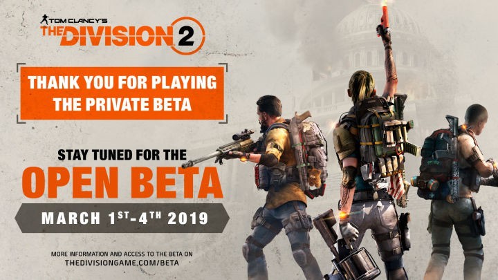 《全境封锁2》3月1-4日举行公开beta测试