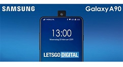 传三星Galaxy A90弹出式摄像头支持旋转