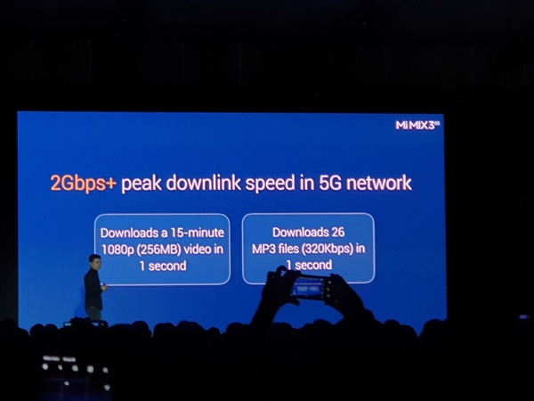 小米MIX3 5G正式上线：下载速度最高可达2Gbps