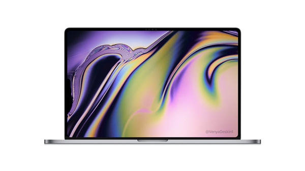 16英寸MacBook Pro概率设计图：屏幕超窄边框设计