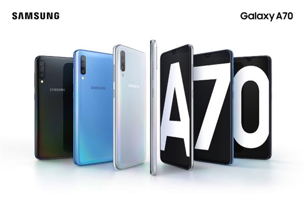 三星Galaxy A70正式上线：后置三摄纵向排布