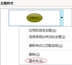 MindManager重命名主题样式的操作过程