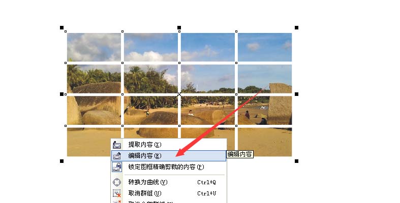 cdr制作网状图片的图文操作