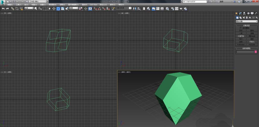 3dmax制作菱形十二面体模型的图文操作