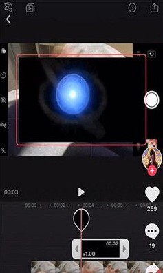 抖音制作火影螺旋丸特效视频的操作过程