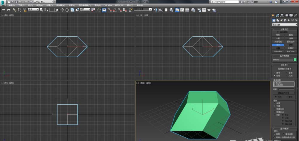 3dmax制作菱形十二面体模型的图文操作