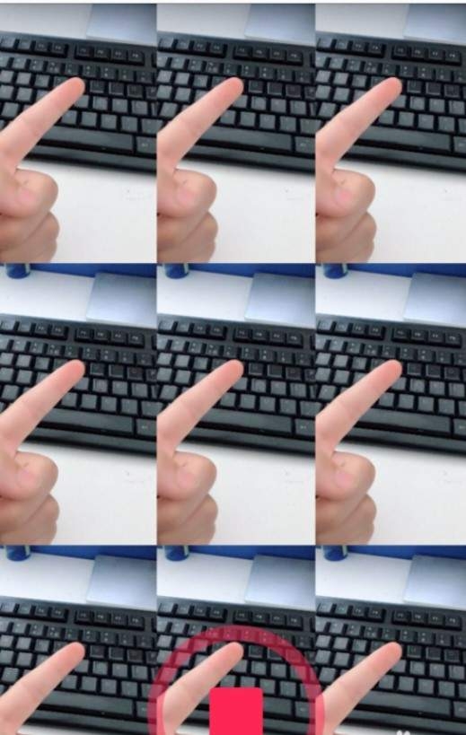 抖音拍出九宫格手势舞特效视频的图文操作