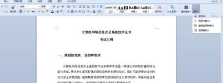 wps全选文字的操作过程