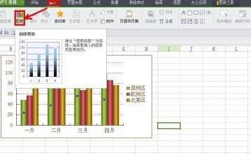 WPS文字插入折线图的操作流程