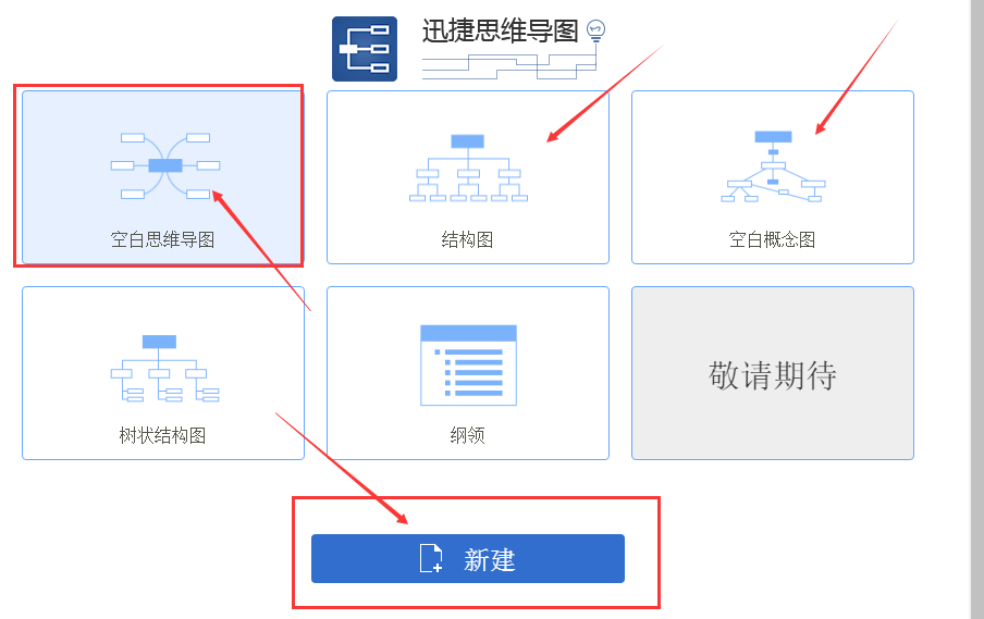 迅捷思维导图插入表情的操作过程