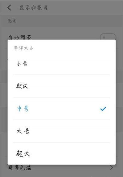 魅族16s调整字体的简单操作