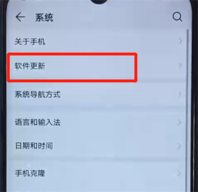 荣耀20i更新系统的具体操作方法