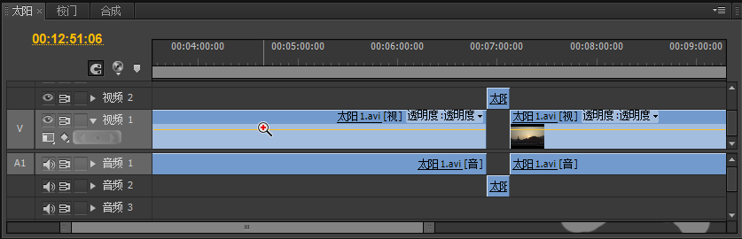 premiere中时间线放大以及缩小的操作方法