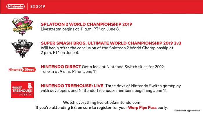 任天堂称Nintendo Direct会于6月11日召开