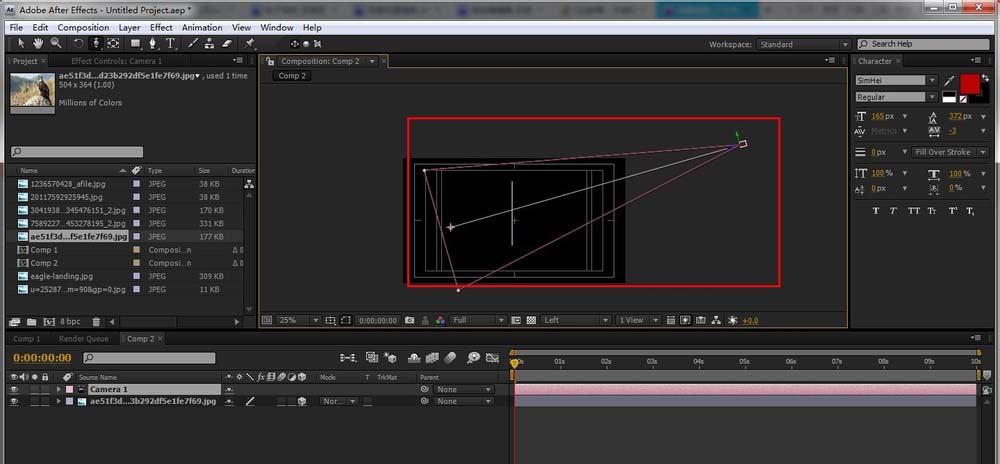 AE为图片制作立体旋转效果的具体操作使用