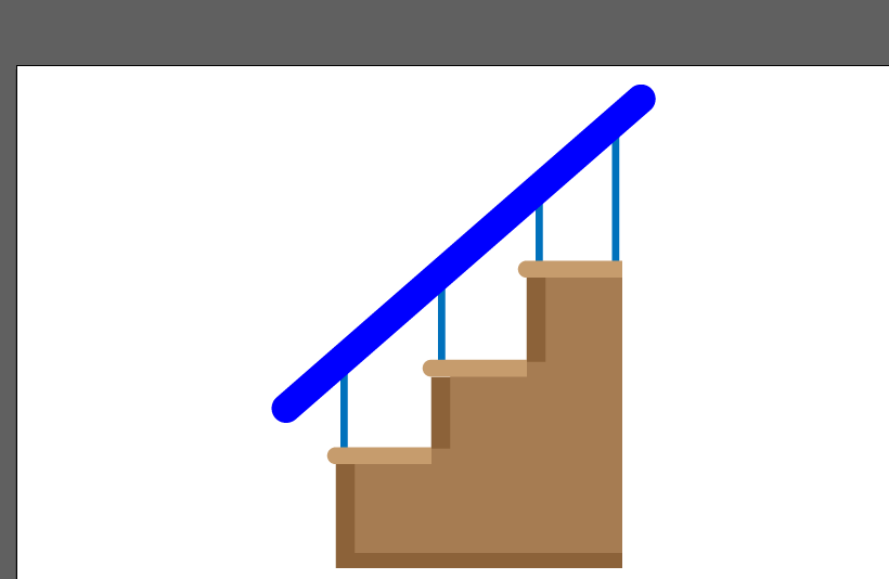 ai制作楼梯图标的具体操作