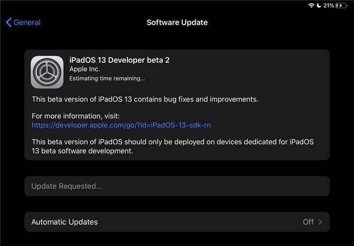 iPadOS开发者预览版Beta 2登场