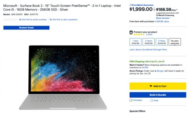 微软带来新Surface Book 2：售价感人