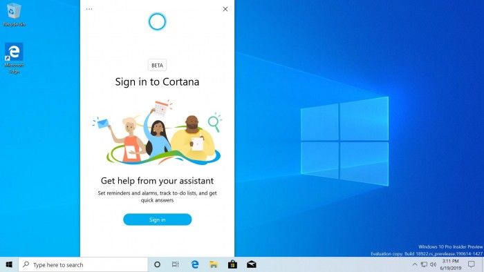 微软带来适用Win10的新Cortana体验