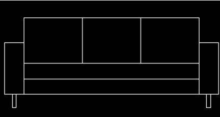 cad绘画沙发立体图的相关操作方法