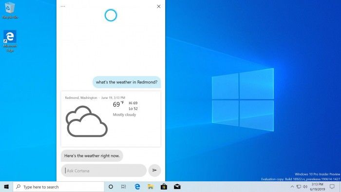 微软带来适用Win10的新Cortana体验