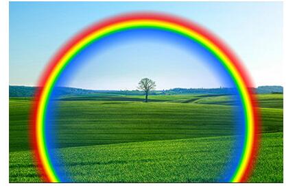 Photoshop操作彩虹图的使用教程截图