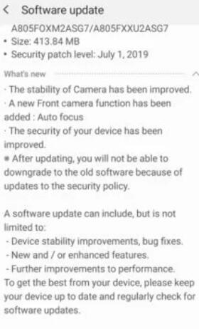 三星Galaxy A80更新：自拍爱好者乐了