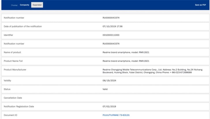 realme 4/4 Pro获欧盟认证 提供三款型号