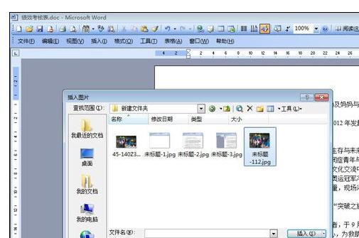 Word2003中文档图片进行随意排版的操作教程