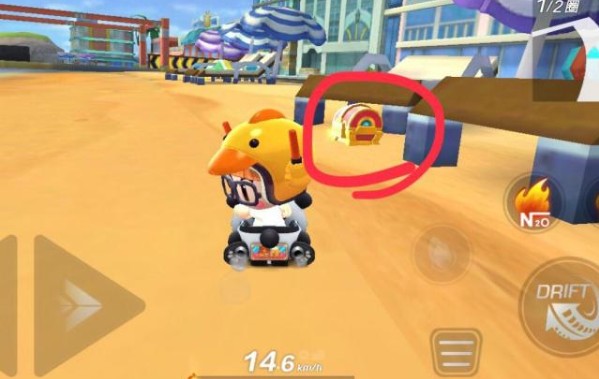 跑跑卡丁车手游中宝藏的具体位置介绍