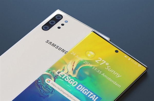 安卓机皇三星Note 10大曝光：颜值帅