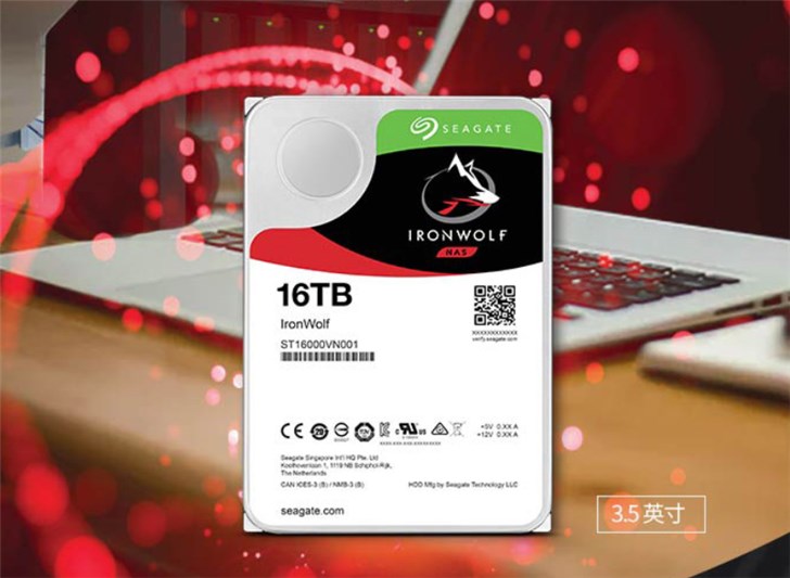 希捷迎来酷狼16TB NAS机械硬盘