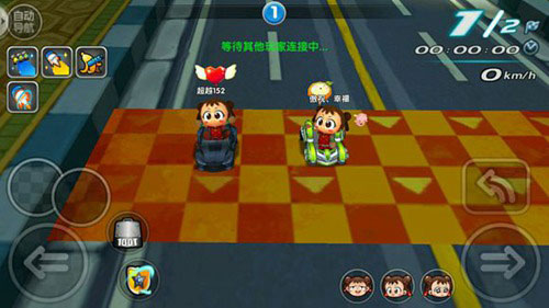 跑跑卡丁车手游车连喷的具体操作