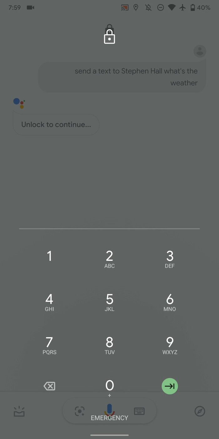 谷歌智能助力迎来便捷功能：锁屏发短信so easy！