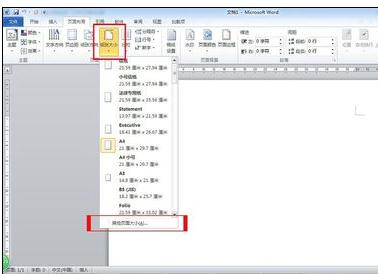 Word2010调整页面的详细操作步骤