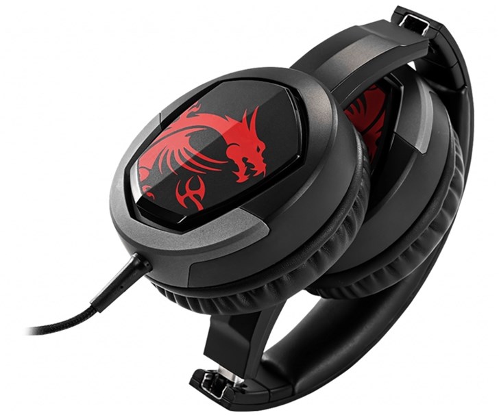 微星迎来Immerse GH30耳机：可折叠