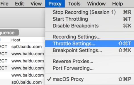 Charles模拟慢网速方法
