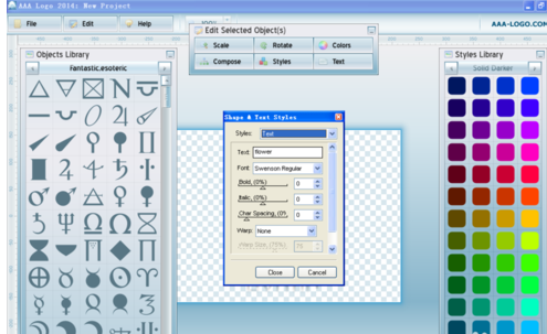 AAAlogo中设计logo标志的简单操作