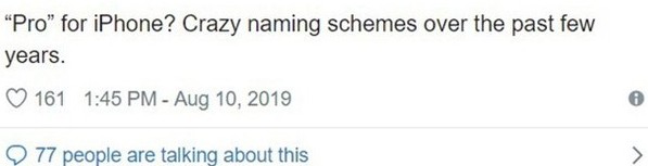 传iPhone 11系列里会出现“Pro”后缀