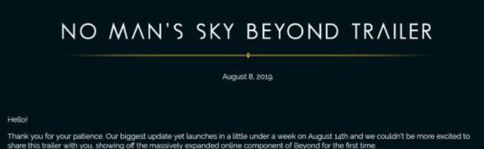 《无人深空》新章节“Beyond”近日将上线：支持VR