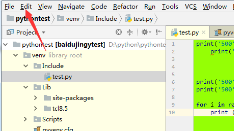 pycharm录制宏的操作教程