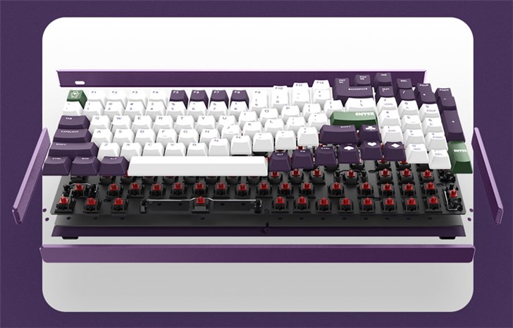 “JOKER”小丑主题的机械键盘上线：紫色配色