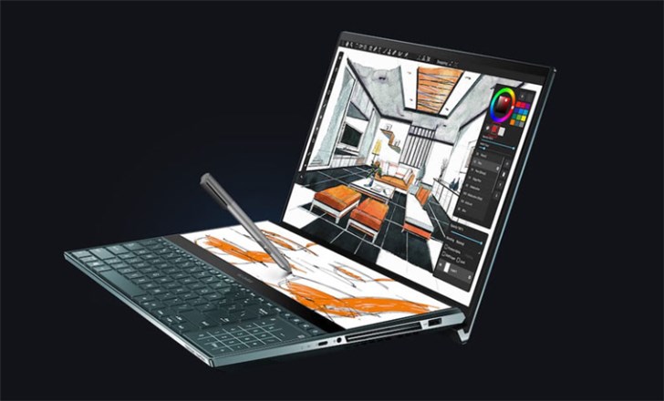华硕迎来旗下ZenBook Duo双屏笔记本